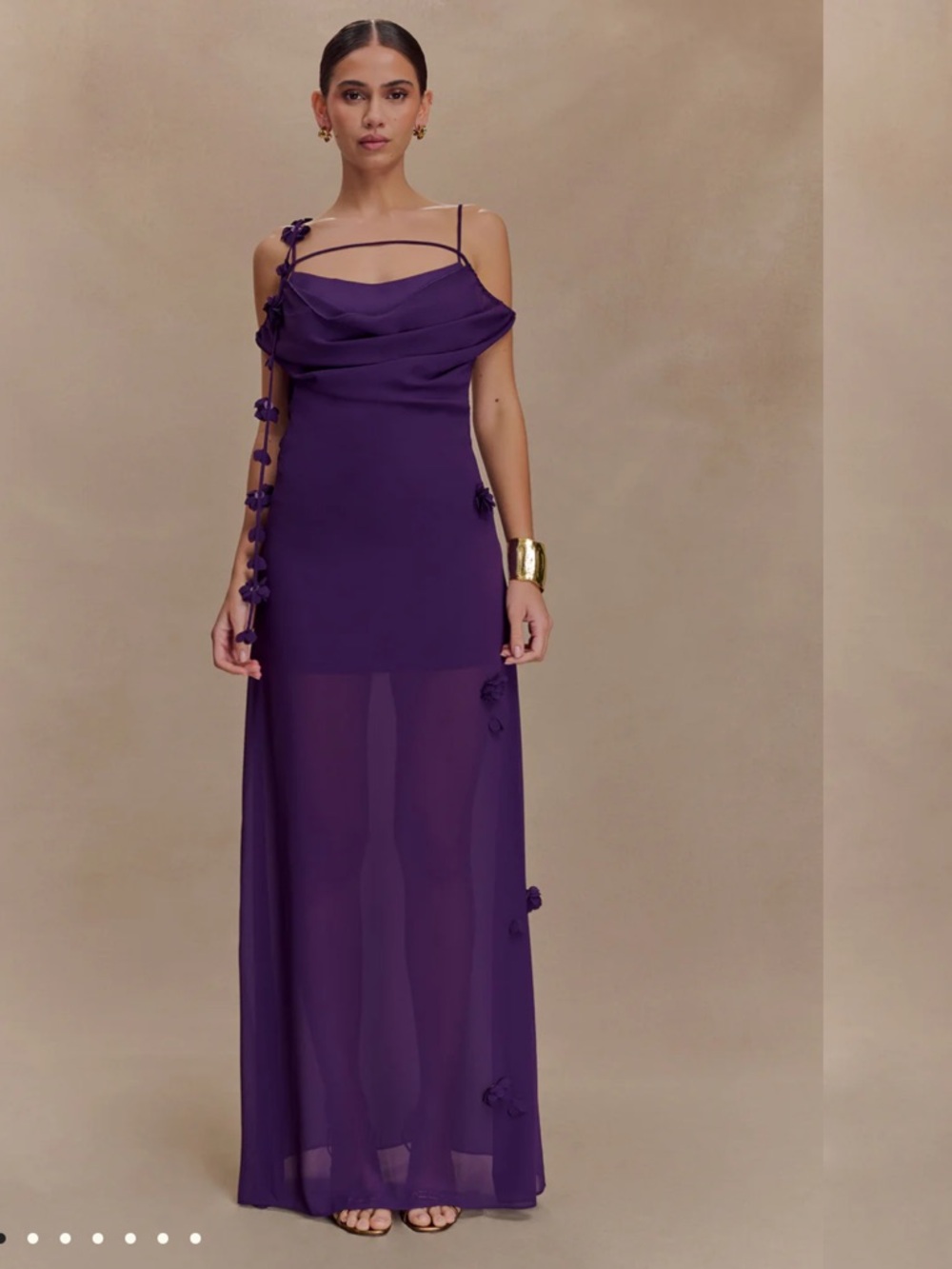Meshki Rosalie Maxi Dress in Purple